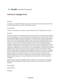 In the spotlight—A.I. and interest rates