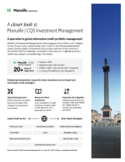 Manulife | CQS Investment Management—Investor brochure
