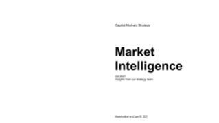 Market Intelligence Report Q3 2021