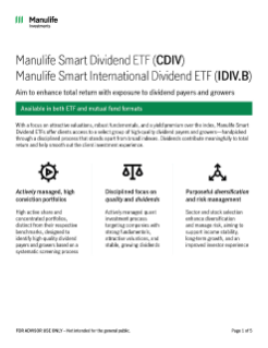 CDIV and IDIV.B —advisor brochure