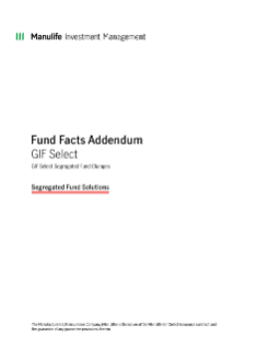 GIF Select Fund Facts Addendum