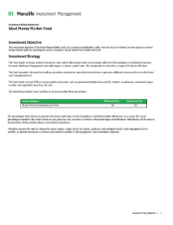Ideal Money Market Fund
