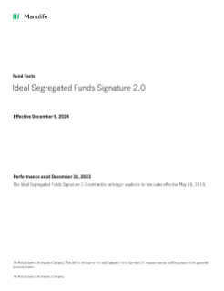 Ideal Segregated Funds Signature 2.0 Fund Facts