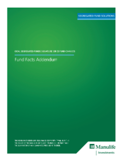 Ideal Segregated Funds Signature Series (all series) Fund Facts Addendum