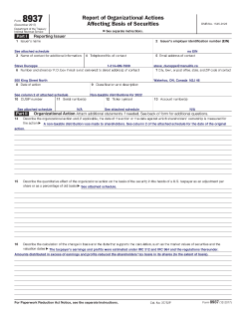 IRS 8937 Form - Return of Capital Distribution (2022)