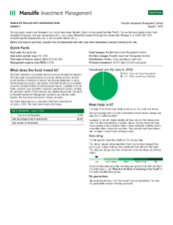 Manulife Dollar Cost Averaging Fund - Series F