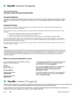 Manulife Fidelity Disciplined Equity Bundle