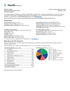 Manulife Global Equity Class - ETF Series