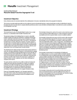 Manulife Global Franchise Segregated Fund