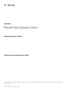 Manulife Ideal Signature Select™ Fund Facts