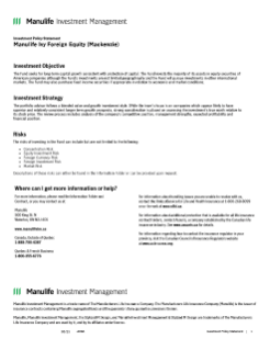 Manulife Ivy Foreign Equity GIF (Mackenzie)