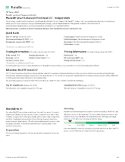 Manulife Smart Enhanced Yield Bond ETF - Hedged Units