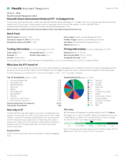 Manulife Smart International Dividend ETF - Unhedged Units