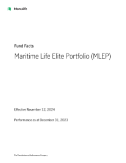 Maritime Life Elite Portfolio (MLEP) Fund Facts