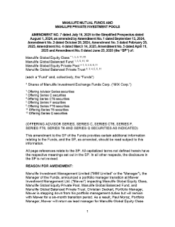 Simplified Prospectus Amendment No. 7
