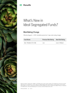 What’s New in Ideal Segregated Funds?
