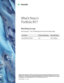 What’s New in Portfolio RIF (PRIF)?