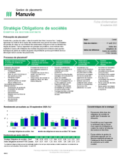 Stratégie Obligations de sociétés