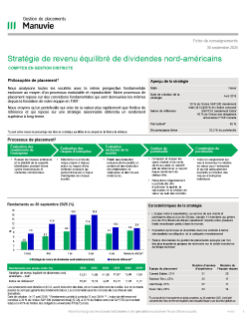Stratégie de revenu équilibré de dividendes nord-américains