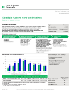 Stratégie Actions nord-américaines