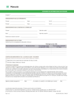 MK2208F — Distributions sur mesure (Formulaire de demande)