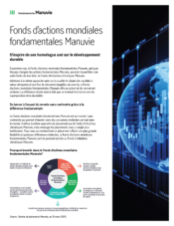 Présentation du Fonds d’actions mondiales fondamentales Manuvie