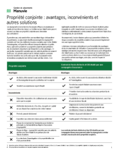 Propriété conjointe : avantages, inconvénients et autres solutions