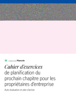 Cahier d’exercices de planification du prochain chapitre pour les propriétaires d’entreprise :