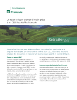 CS1385F - Un revenu viager exempt d’impôt grâce à un CELI