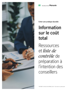 Information sur le coût total Ressources  et liste de contrôle de préparation à l’intention des conseillers