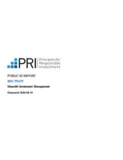 Rapport de transparence des PRI de 2021 – Gestion de placements Manuvie