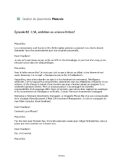 L’IA, ambition ou science-fiction? – Transcription de balado