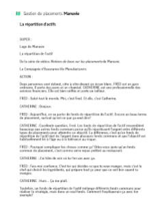 Les catégories d’actif - Transcription de la vidéo