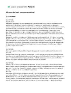 L’Aperçu des fonds passe au numérique! - Transcription de la vidéo