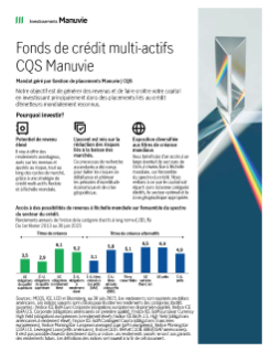 Fonds de credit multi-actifs CQS Manuvie—Brochure à l’intention de l’épargnant