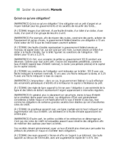 Qu’est-ce qu’une obligation? - Transcription de la vidéo