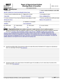 Formulaire 8937 - Corporate Class Merger - Manulife Canadian Stock Class (2)