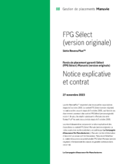 MK2002F - FPG Sélect (originale) Notice explicative et contrat