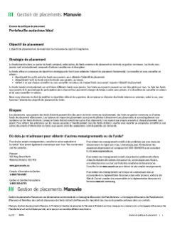 Portefeuille audacieux Idéal