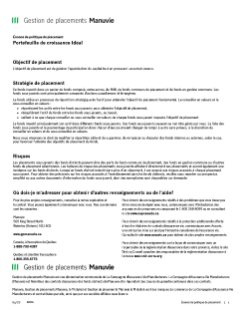 Portefeuille de croissance Idéal