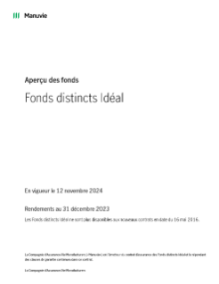 Fonds distincts Idéal Aperçu des fonds