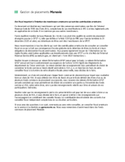 Fonds équilibré mondial de base Manuvie SPEP Relevés annuels d’information