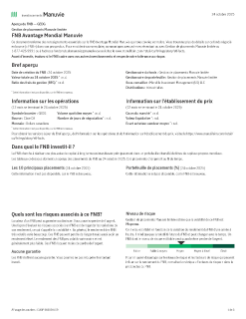 FNB avantage mondial Manuvie