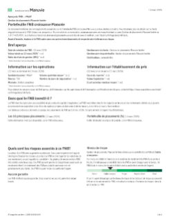 Portefeuille FNB croissance Manuvie