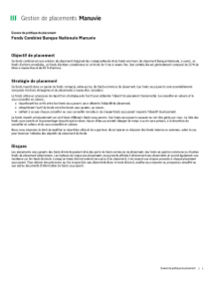  FPG Combiné Banque Nationale Manuvie