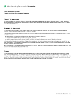 FPG Combiné d’occasions Manuvie