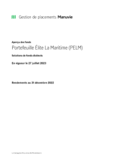 Portefeulle Élite La Maritime (PELM) Aperçu des fonds