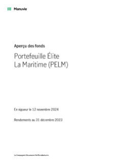 Portefeulle Élite La Maritime (PELM) Aperçu des fonds