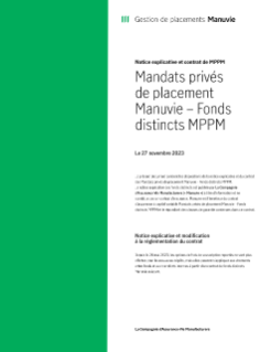 MK2972F - Fonds distincts MPPM Notice explicative et contrat